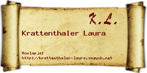 Krattenthaler Laura névjegykártya